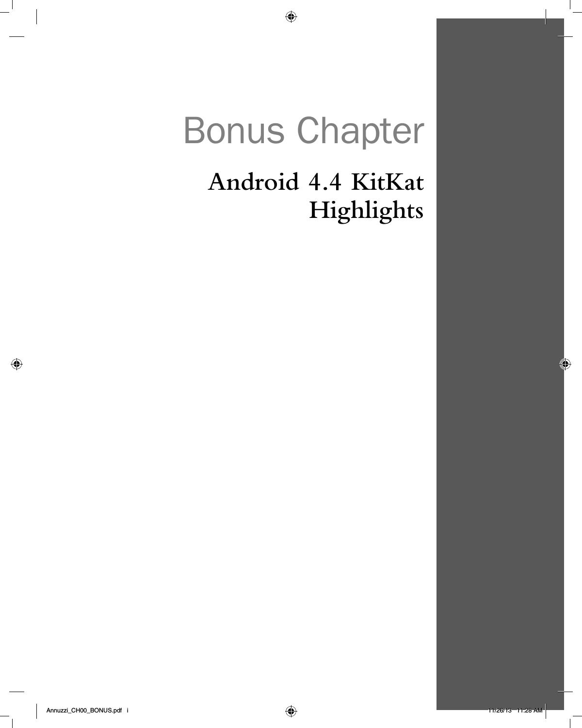 Introduction to Android Application Development: Bonus Chapter - Fourth Edition
