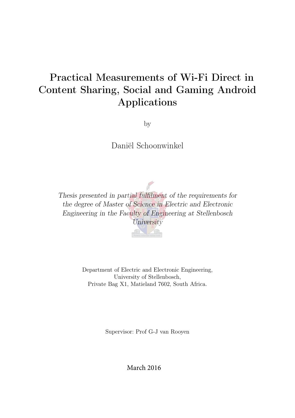 Practical Measurements of Wi-Fi Direct in Content Sharing, Social and Gaming Android Applications