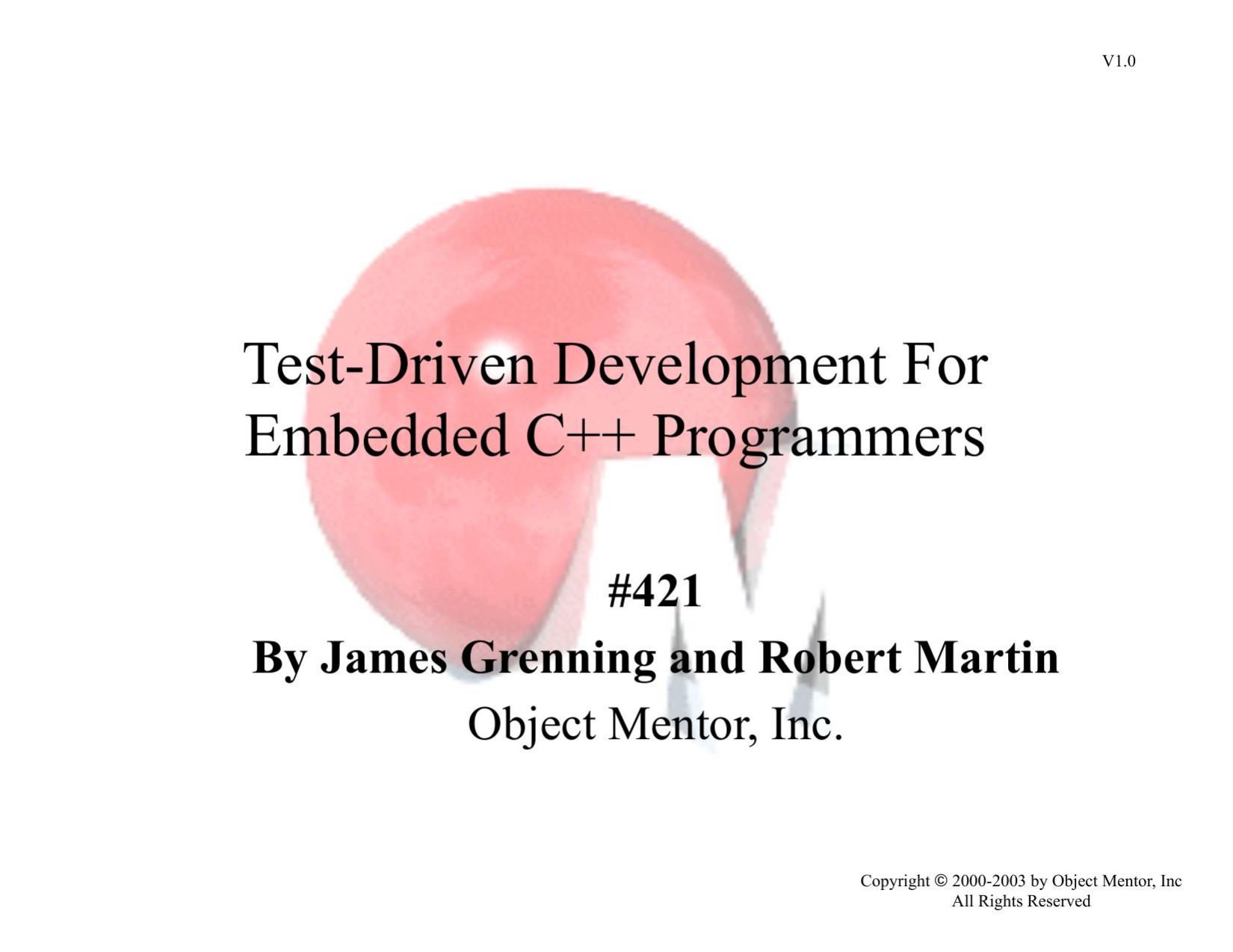 Test-Driven Development For Embedded C++ Programmers: Workshop