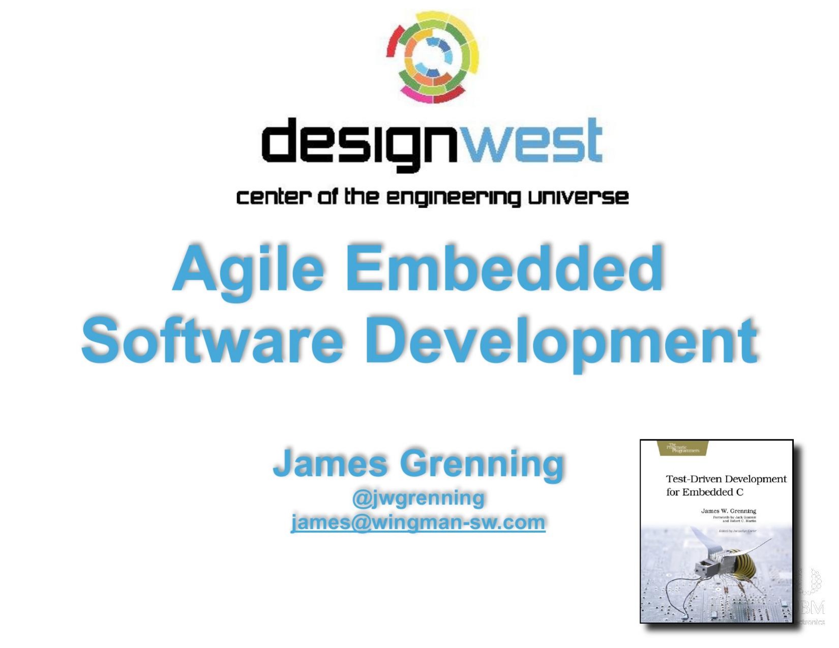 Agile Embedded Software Development: Workshop