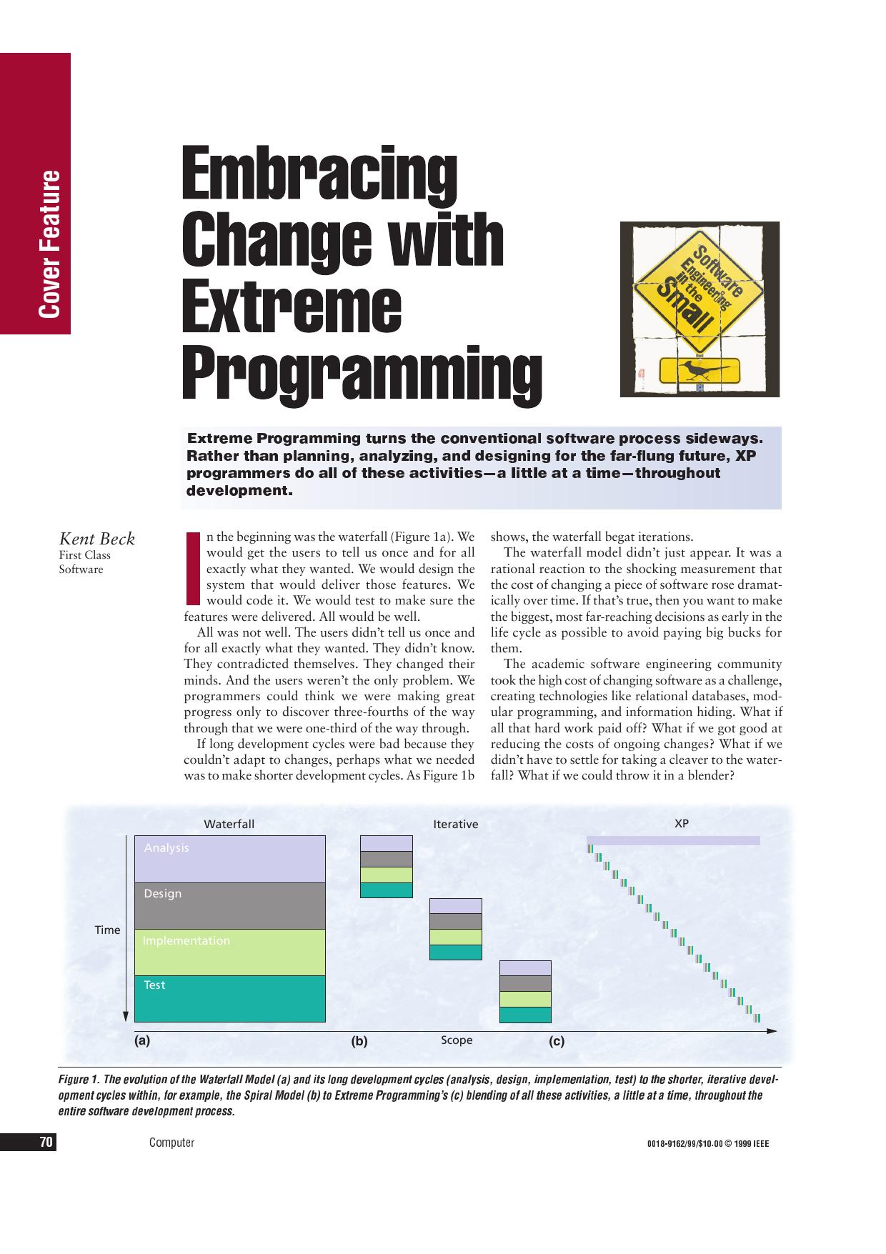 Embracing Change with Extreme Programming